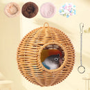 GobekUsa Handwoven Grass Bird Cage Hut for Small Birds