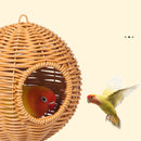 GobekUsa Handwoven Grass Bird Cage Hut for Small Birds