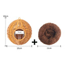 GobekUsa Handwoven Grass Bird Cage Hut for Small Birds