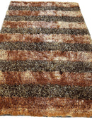 Handwoven Multi-Tone 2” Shag Rug 4 x 6