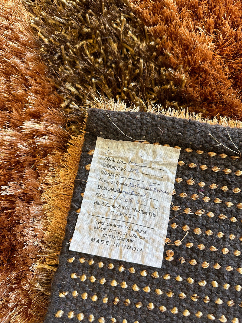 Handwoven Multi-Tone 2” Shag Rug 4 x 6