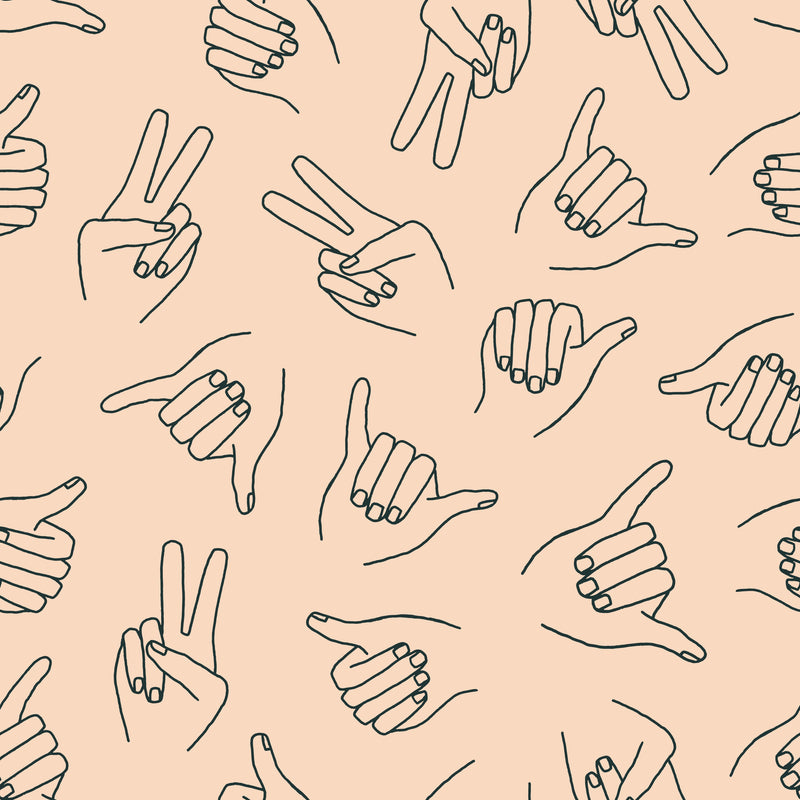 Hang Loose Wallpaper by KMBO Designs