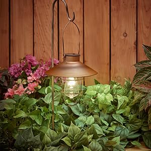 Hanging Solar Lantern with Shepherd Hook 31 Inch, photo 16 of 16