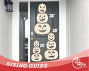 Unfinished Wood Hanging Stacked Pumpkins Door Sign | 3 Piece | DIY Craft Cutout | up to 46" DIY