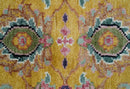 Hanoi Oriental Design Mustard Hand Knotted Wool Area Rug