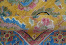 Hanoi Oriental Design Mustard Hand Knotted Wool Area Rug