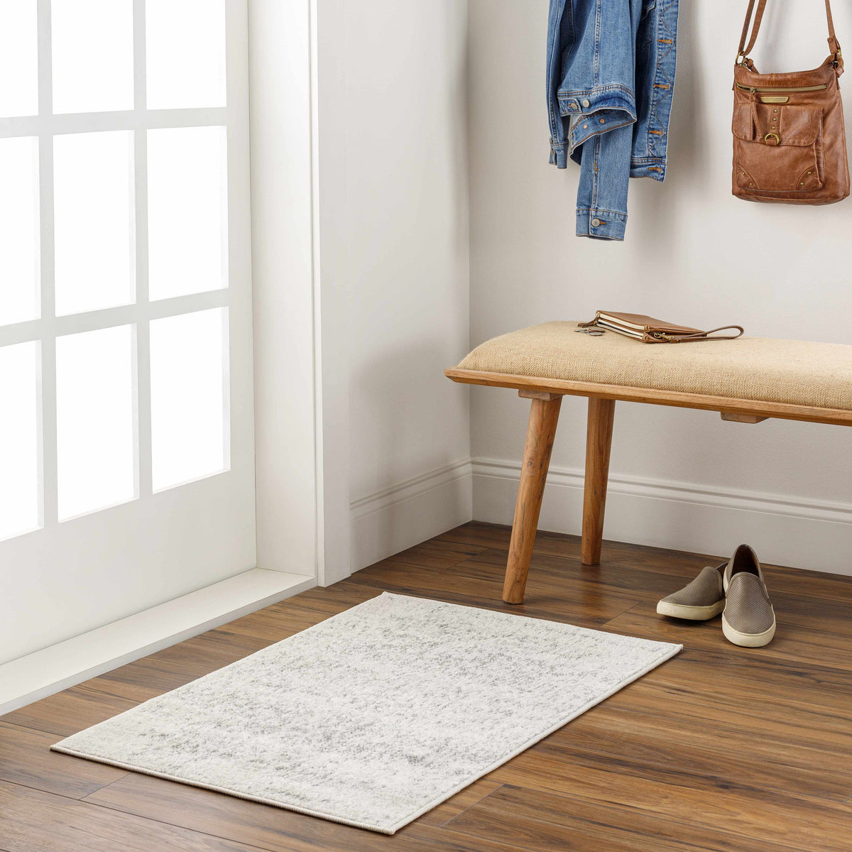 Rachel Area Rug, installed in a room