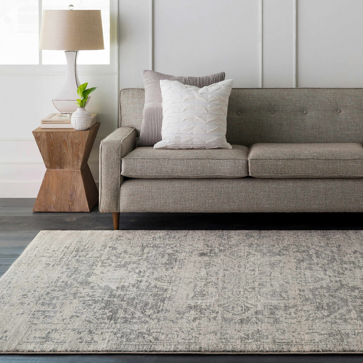 Rachel Area Rug, installed in a room