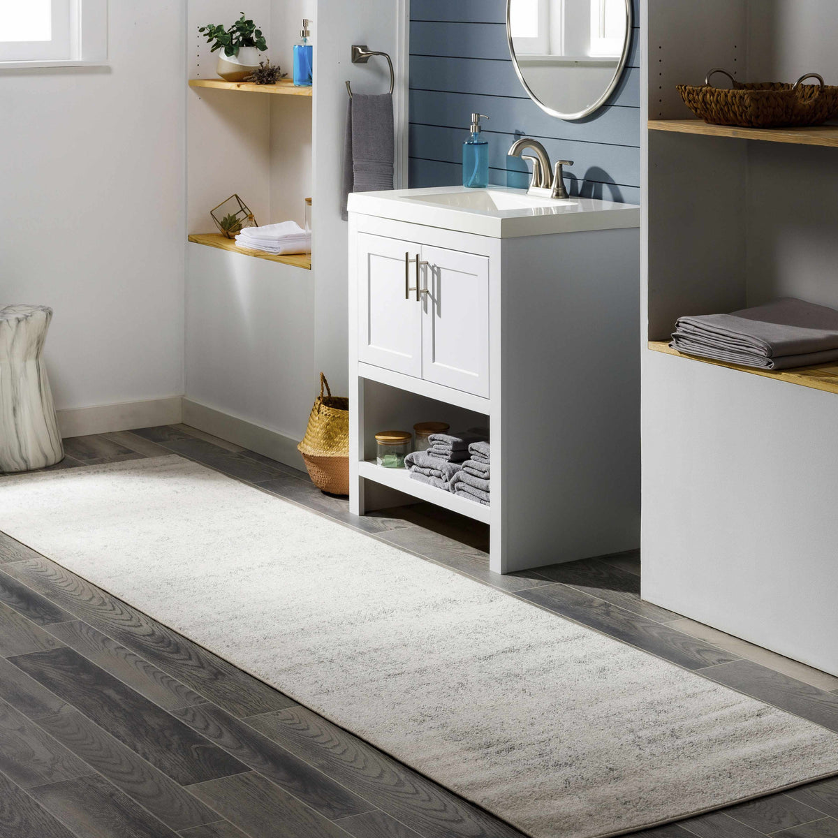 Rachel Area Rug, installed in a room