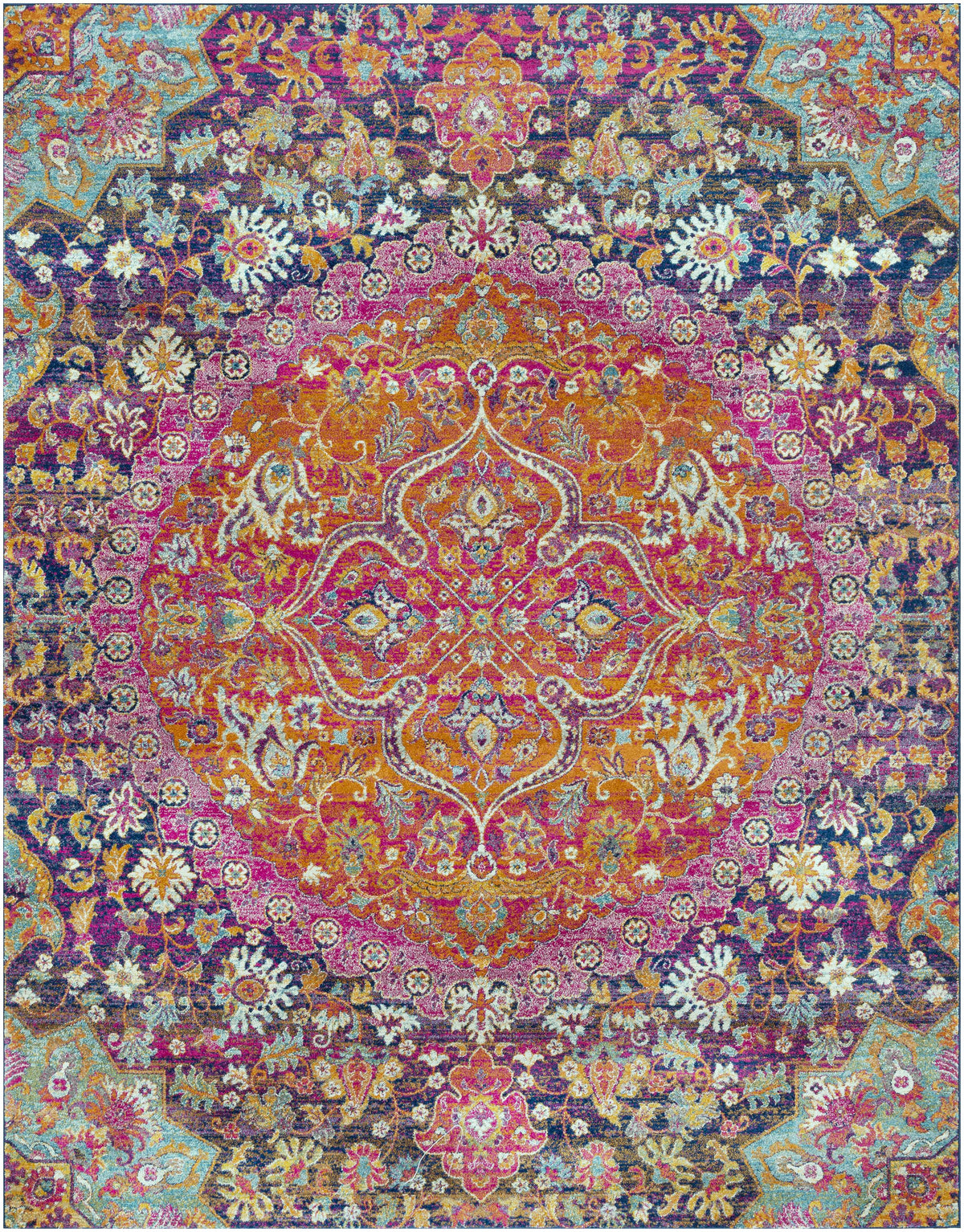Burnt Orange Ojus Area Rug, photo 14 of 21