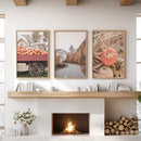 Autumn Pumpkin Set of 3 Prints. Rustic Fall Harvest Decor by Wall Art Set