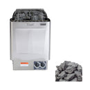 Harvia KIPB Wet Dry Electric Sauna Heater Stove With Built-In Controls & Sauna Stones (SAK47351) by SAKSBY WHOLESALE