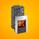 Harvia Legend Duo Wood Burning Sauna Stove/Fireplace Combo With Sauna Stones (SAK30749) by SAKSBY WHOLESALE