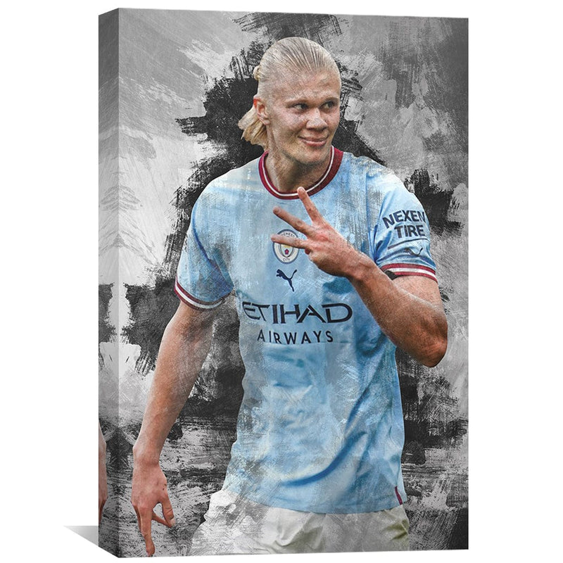 Hat Trick Haaland Canvas