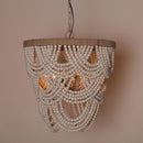 Hatfield 4-Light Bohemia Style Wood Beaded Chandelier