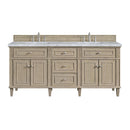 James Martin Lorelai 72" Double Bathroom Vanity, Whitewashed Oak