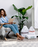 3 Large Organic Cotton Dust Bags