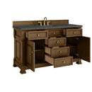 James Martin Brookfield 60" Single Bathroom Vanity, Honey Oak