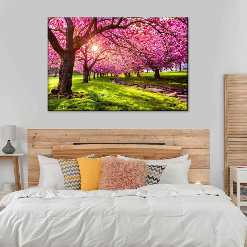 Cherry Blossom Garden Wall Art