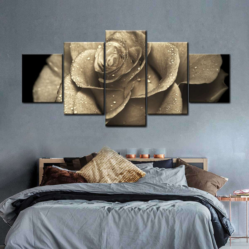 Retro Rose Wall Art