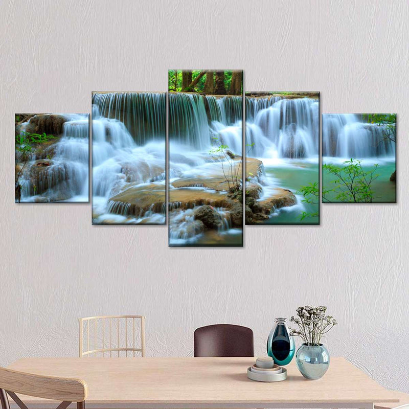 Kanchanaburi Deep Forest Waterfall Wall Art