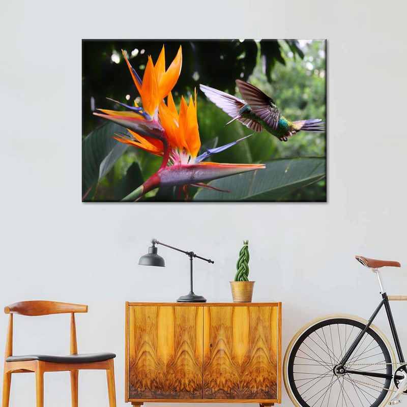 Flying Hummingbird Wall Art