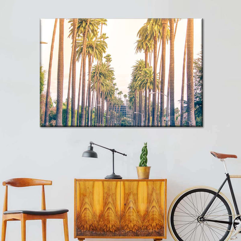 Palm Trees In Los Angeles Wall Art