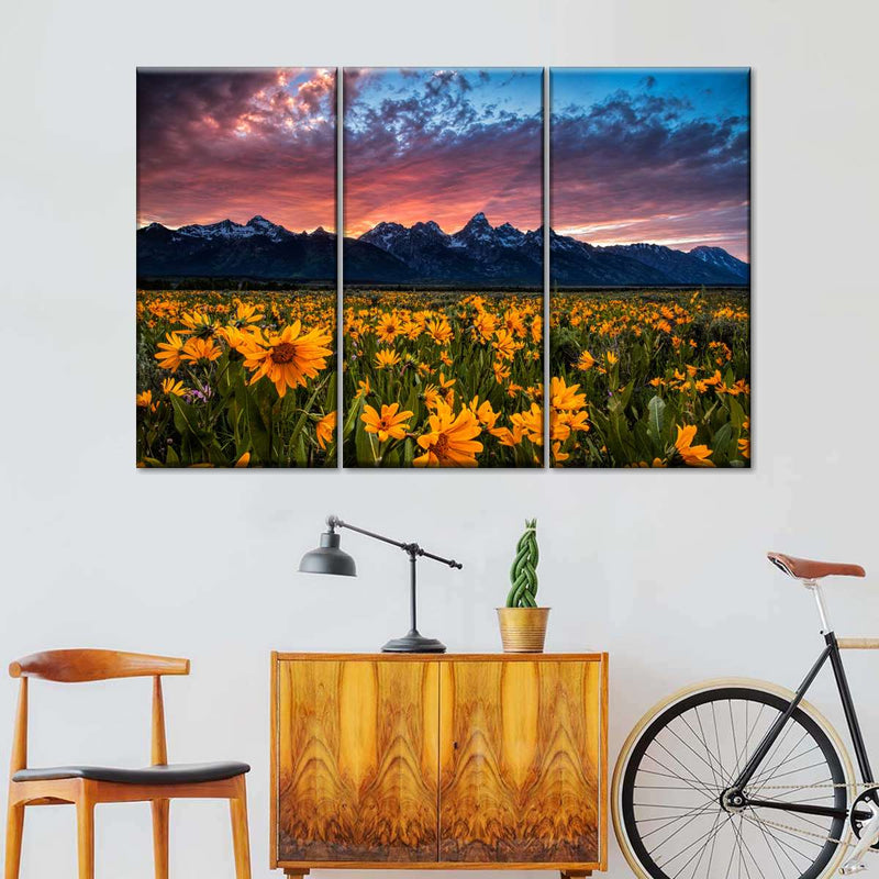 Grand Teton Wildflowers Wall Art