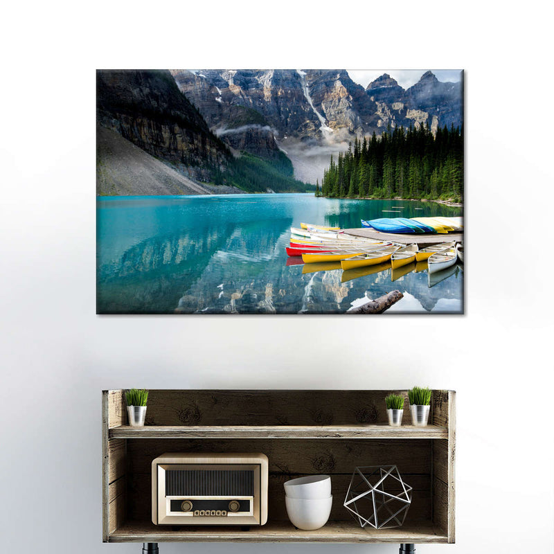 Lake Moraine Kayaks Wall Art