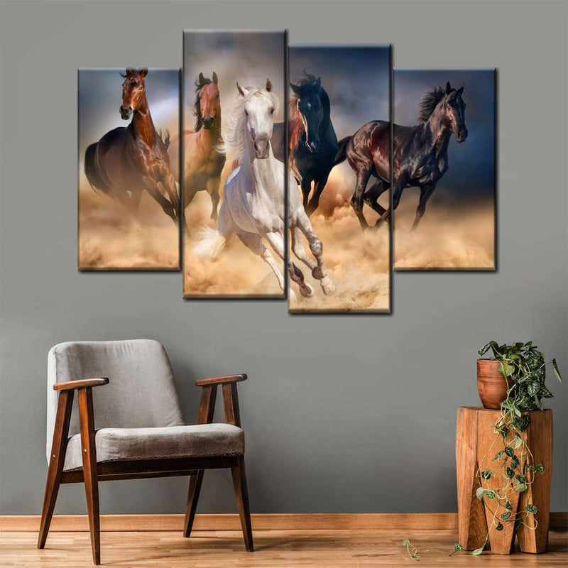 Running Herd Of Horses Wall Art