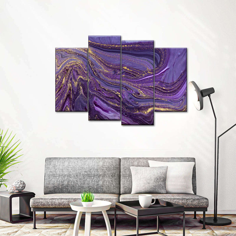 Purple Abstract Wall Art