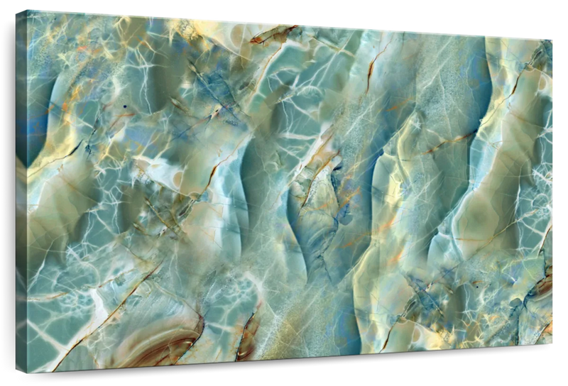 Abstract Green Marble Surface Wall Art