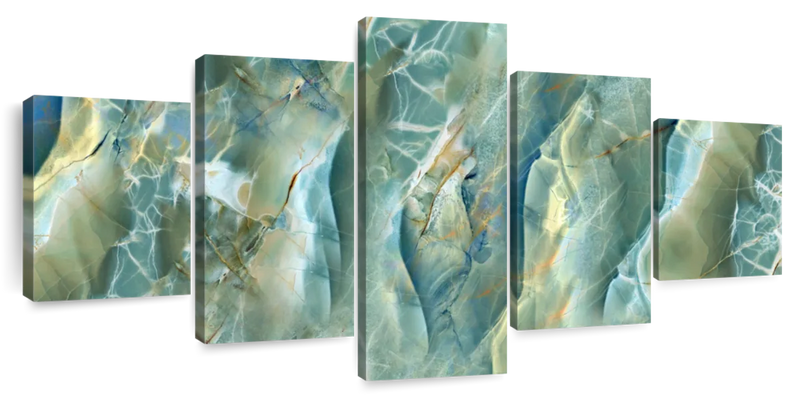 Abstract Green Marble Surface Wall Art