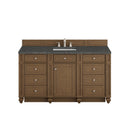 James Martin Bristol 60" Single Bathroom Vanity, Saddle Brown