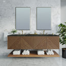 James Martin Marcello 72" Floating Double Bathroom Vanity, Chestnut