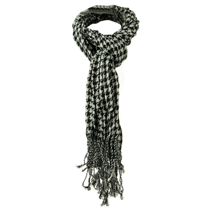 Crushed Houndstooth Checker Scarf