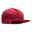 5 Panel Cotton High Profile Flat Bill Unstructured Cap