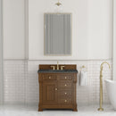James Martin Brookfield 36" Single Bathroom Vanity, Honey Oak