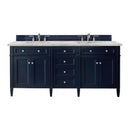 James Martin Brittany 72" Double Bathroom Vanity, Victory Blue