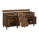James Martin Lorelai 72" Double Bathroom Vanity, Mid-Century Walnut