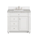 James Martin Bristol 36" Single Bathroom Vanity, Bright White