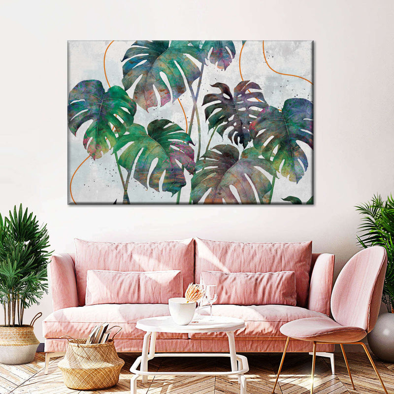 Monstera Leaves Wall Art