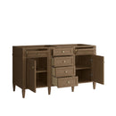 James Martin Brittany 60" Double Bathroom Vanity, Pecan