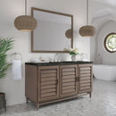 James Martin Portland 60" Single Bathroom Vanity, Whitewashed Walnut
