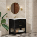 James Martin Lucian 36" Single Bathroom Vanity, Carbon Oak