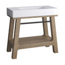 James Martin Auburn 36" Single Console Vanity, Weathered Timber