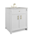 James Martin Bellshire 30" Single Bathroom Vanity, Bright White