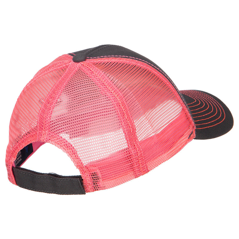 Heavy Cotton Twill Trucker with Neon Mesh Cap