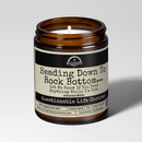 Malicious Women Co. Funny Soy Candle 9oz Clean Burning Long Lasting Sarcastic Gift Candle Headed Down To Rock Bottom Aroma