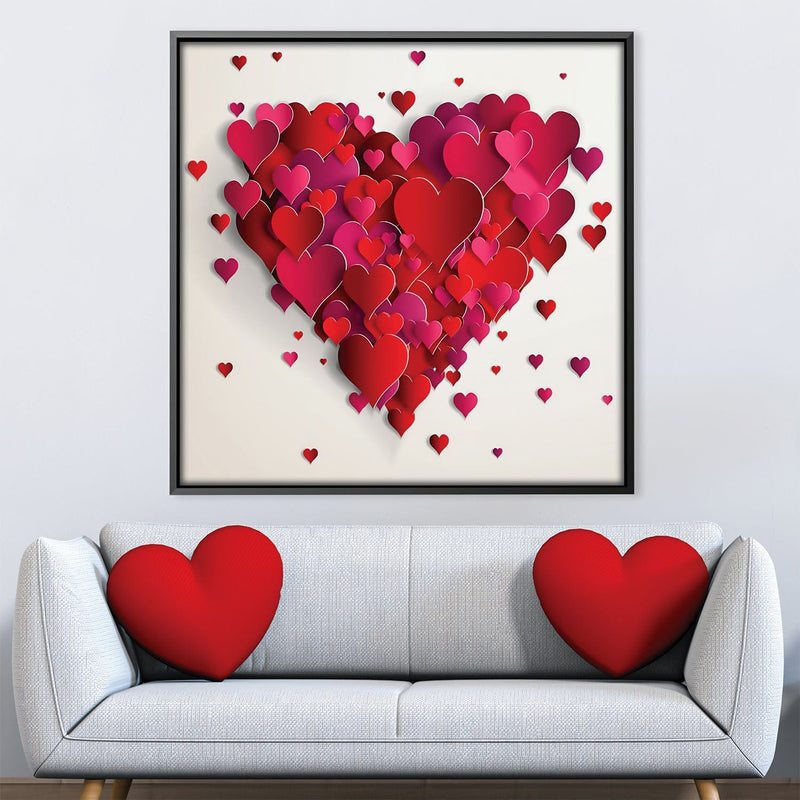 Heart Layers Canvas